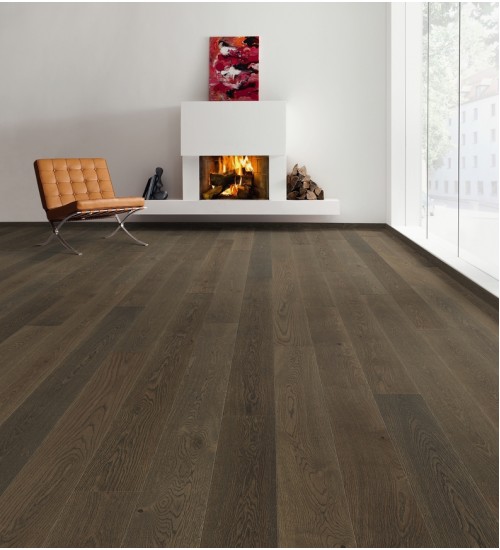 德国汉诺地板三层橡木Plank 1-Strip 180 4V Oak Reed Brown Markant brushed 539088